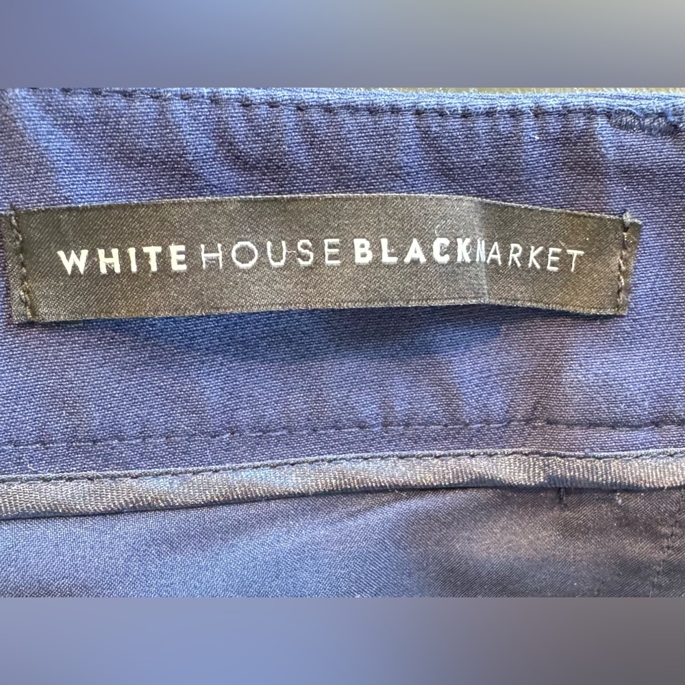 White House Black Market The Slim Ankle Navy Blue Women’s Size 4 - Picture 5 of 9